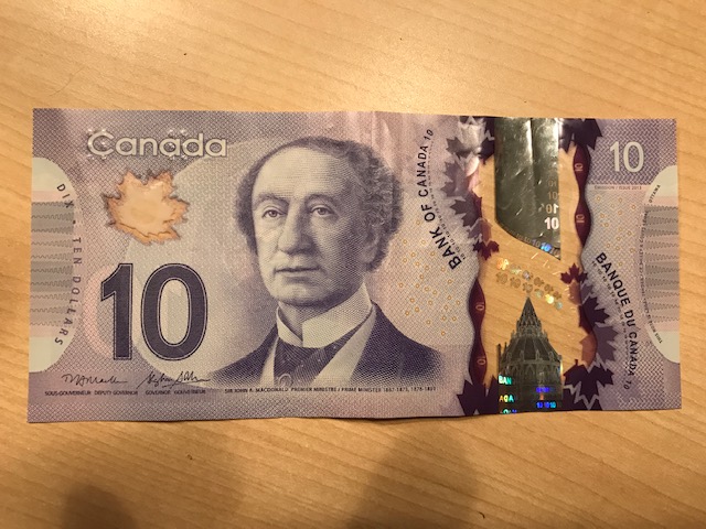 Canada 10 Dollars note